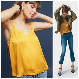 Anthropologie Floreat Straight Silk Cami - XS